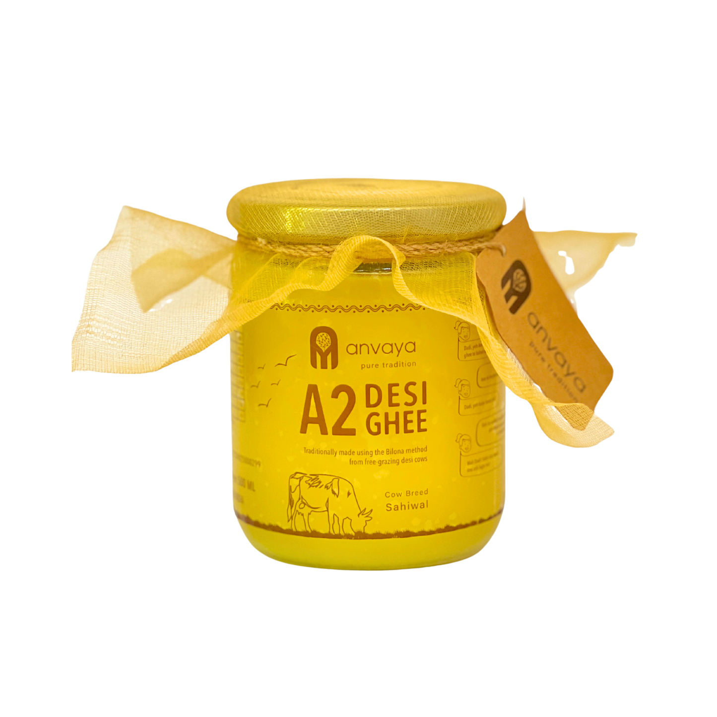 A2 Desi Cow Ghee – Bilona Made (500 ML)