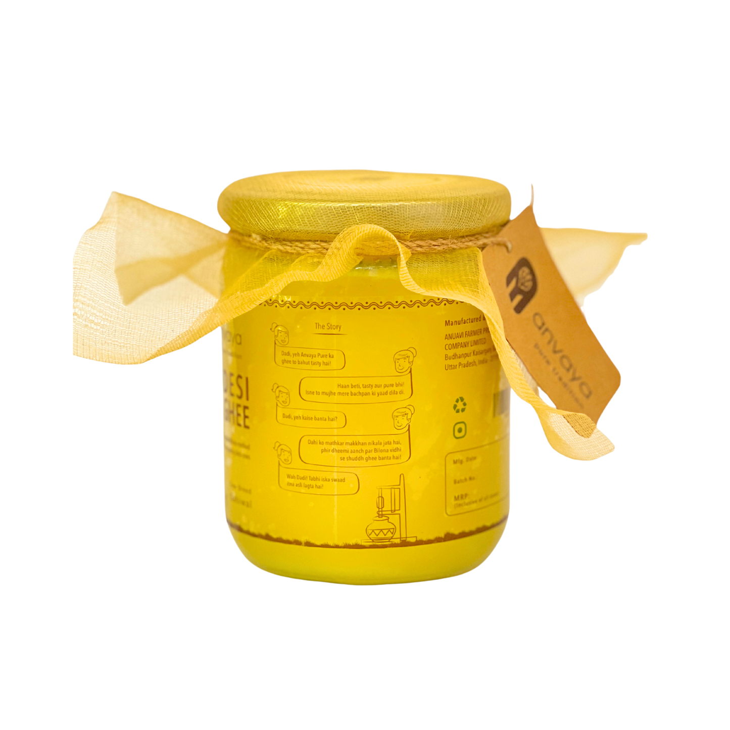 A2 Desi Cow Ghee – Bilona Made (500 ML)